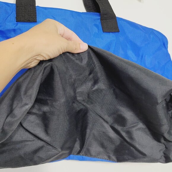 Bossi Sport Club | Retro Style Colorblock Tote Bag Dual Handel Zipper Pockets - Picture 7 of 8